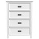 Brooklyn White 4 Drawer Chest