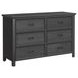 Brooklyn Charcoal 6 Drawer Dresser