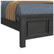 Brooklyn Charcoal Twin Bookcase Storage Bed