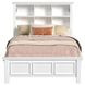 Brooklyn White Full Bookcase Storage Bed