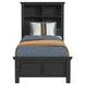 Brooklyn Charcoal Twin Bookcase Storage Bed