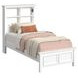 Brooklyn White Twin Bookcase Storage Bed