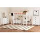 Brooklyn White Twin Storage Loft Bed with Ladder and Integrated Speaker Desk