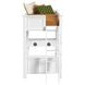 Brooklyn White Twin Storage Loft Bed with Ladder and Integrated Speaker Desk