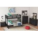 Brooklyn Charcoal Twin Over Full Bunk Bed with Ladder