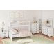 Brooklyn White Twin Over Full Bunk Bed with Ladder