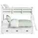 Brooklyn White Twin Over Full Storage Bunk Bed with Ladder and Trundle