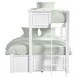 Brooklyn White Twin Over Full Storage Bunk Bed with Ladder and Trundle