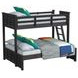 Brooklyn Charcoal Twin Over Full Bunk Bed with Ladder