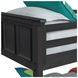 Brooklyn Charcoal Twin Over Full Bunk Bed with Ladder
