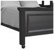 Brooklyn Charcoal Twin Over Full Storage Loft Bed with Ladder and Integrated Speaker Desk