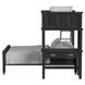 Brooklyn Charcoal Twin Over Full Storage Loft Bed with Ladder and Integrated Speaker Desk