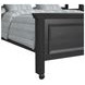 Brooklyn Charcoal Twin Over Full Storage Loft Bed with Staircase and Integrated Speaker Desk