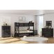 Brooklyn Charcoal Twin Over Twin Bunk Bed with Ladder