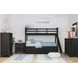 Brooklyn Charcoal Twin Over Twin Bunk Bed with Ladder and Trundle