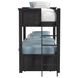 Brooklyn Charcoal Twin Over Twin Bunk Bed with Ladder and Trundle