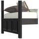 Brooklyn Charcoal Twin Over Twin Bunk Bed with Ladder