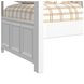 Brooklyn White Twin Over Twin Bunk Bed with Ladder
