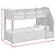 Brooklyn Charcoal Twin Over Twin Storage Bunk Bed with Staircase and Trundle