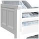 Brooklyn White Twin Over Twin Storage Bunk Bed with Staircase and Trundle