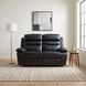 Hancock Black Double Reclining Loveseat