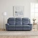 Hancock Blue Double Power Reclining Sofa