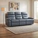 Hancock Blue Double Power Reclining Sofa