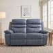 Hancock Blue Double Reclining Loveseat