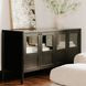Hannah Black 4 Door Sideboard