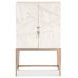 Mosaic Cream and Champagne Dream Weaver 2 Door Bar Cabinet with LED
