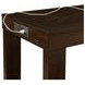 Drew Dark Taupe and Dark Walnut Upholstered 4 Piece Bar Table Set with USB Charging