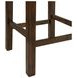 Drew Dark Taupe and Dark Walnut Upholstered 4 Piece Bar Table Set with USB Charging