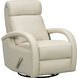 Harlee Troy Cream Leather Swivel Glider Recliner
