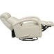 Harlee Troy Cream Leather Swivel Glider Recliner