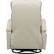 Harlee Troy Cream Leather Swivel Glider Recliner