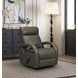 Harlee Ryegate Gray Leather Swivel Glider Recliner
