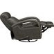 Harlee Ryegate Gray Leather Swivel Glider Recliner