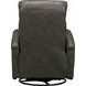 Harlee Ryegate Gray Leather Swivel Glider Recliner