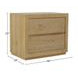 Harper Light Oak 2 Drawers Nightstand