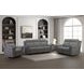 Harper Berlin Cement Leather Power Reclining Living Room Set