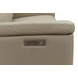Harper Berlin Taupe Leather 64" Power Reclining Loveseat with Power Lumbar and USB Charging