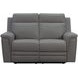 Harper Berlin Cement Leather Power Reclining Living Room Set