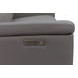 Harper Berlin Cement Leather 64" Power Reclining Loveseat with Power Lumbar and USB Charging