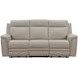 Harper Berlin Cream Leather 85" Power Reclining Sofa with Power Lumbar and USB Charging