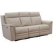 Harper Berlin Cream Leather 85" Power Reclining Sofa with Power Lumbar and USB Charging