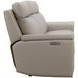 Harper Berlin Cream Leather 85" Power Reclining Sofa with Power Lumbar and USB Charging