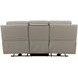 Harper Berlin Cream Leather 85" Power Reclining Sofa with Power Lumbar and USB Charging