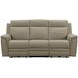 Harper Berlin Taupe Leather 85" Power Reclining Sofa with Power Lumbar and USB Charging