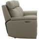 Harper Berlin Taupe Leather 85" Power Reclining Sofa with Power Lumbar and USB Charging