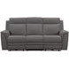 Harper Berlin Cement Leather Power Reclining Living Room Set